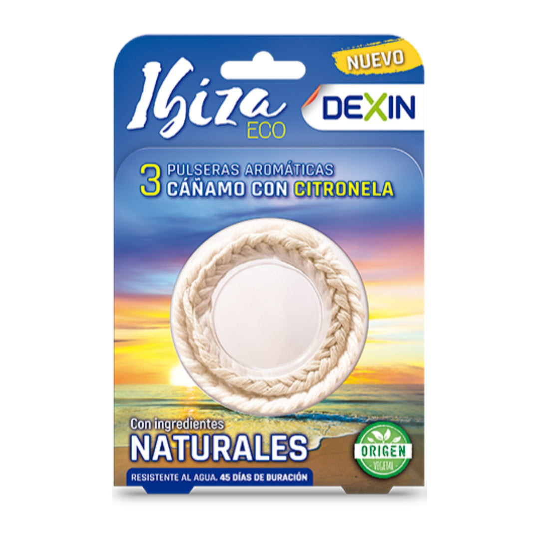 DEXIN PULSERA ANTIMOSQUITOS IBIZA ; 3 UNIDADES