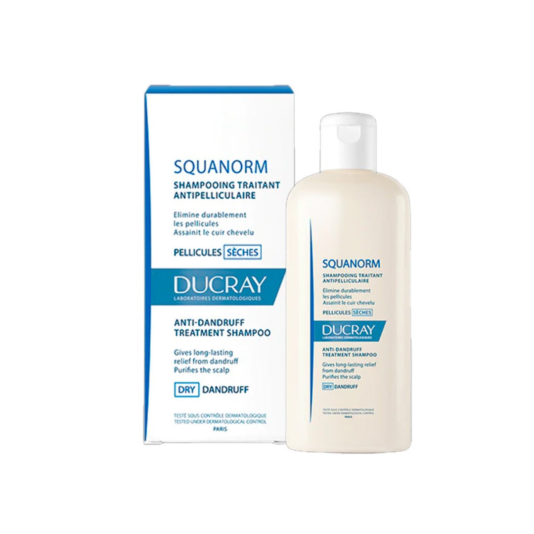 SQUANORM CHAMPU TTE ANTICASPA CASPA SECA DUCRAY; 125 ML