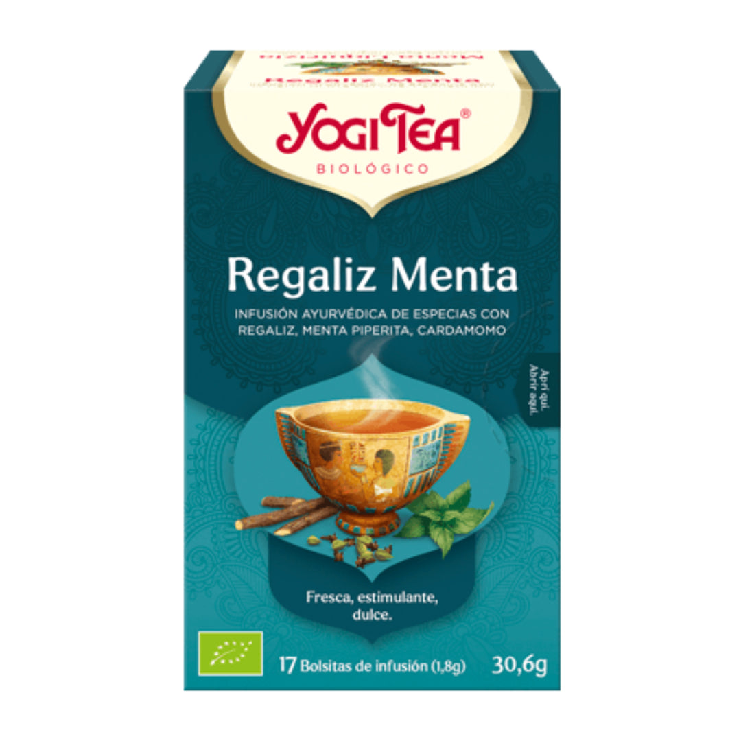 YOGI TEA REGALIZ MENTA ; 17 BOLSITAS