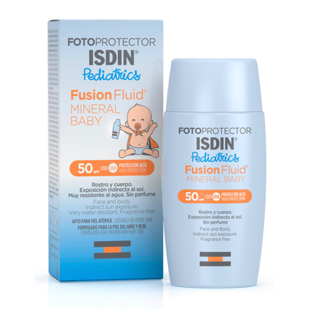 FOTOPROTECTOR ISDIN FUSION FLUID MINERAL BABY PEDIATRICS SPF 50 ; 50 ML