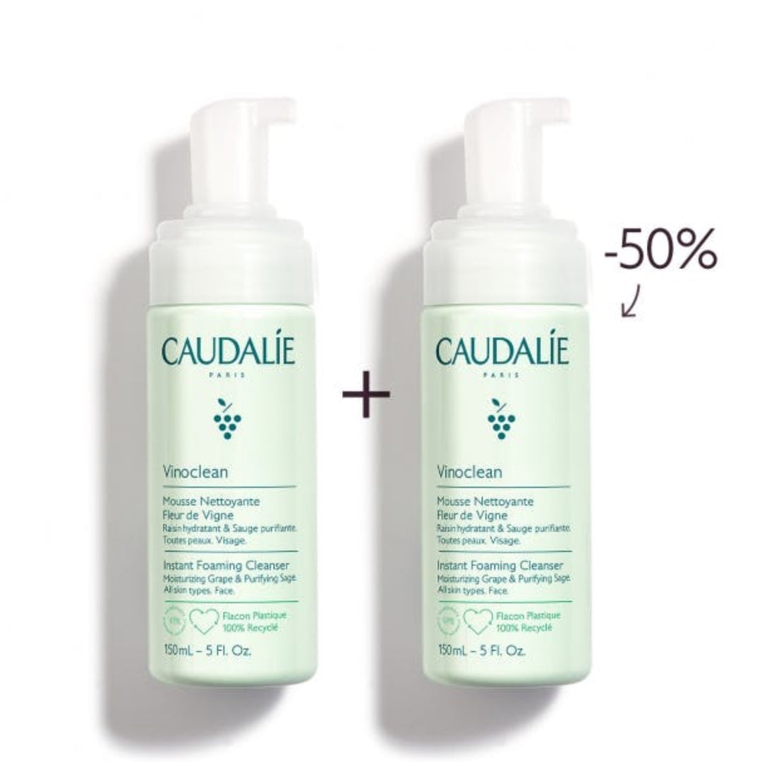 CAUDALIE DUO ESPUMA LIMPIADORA; 2X150ML