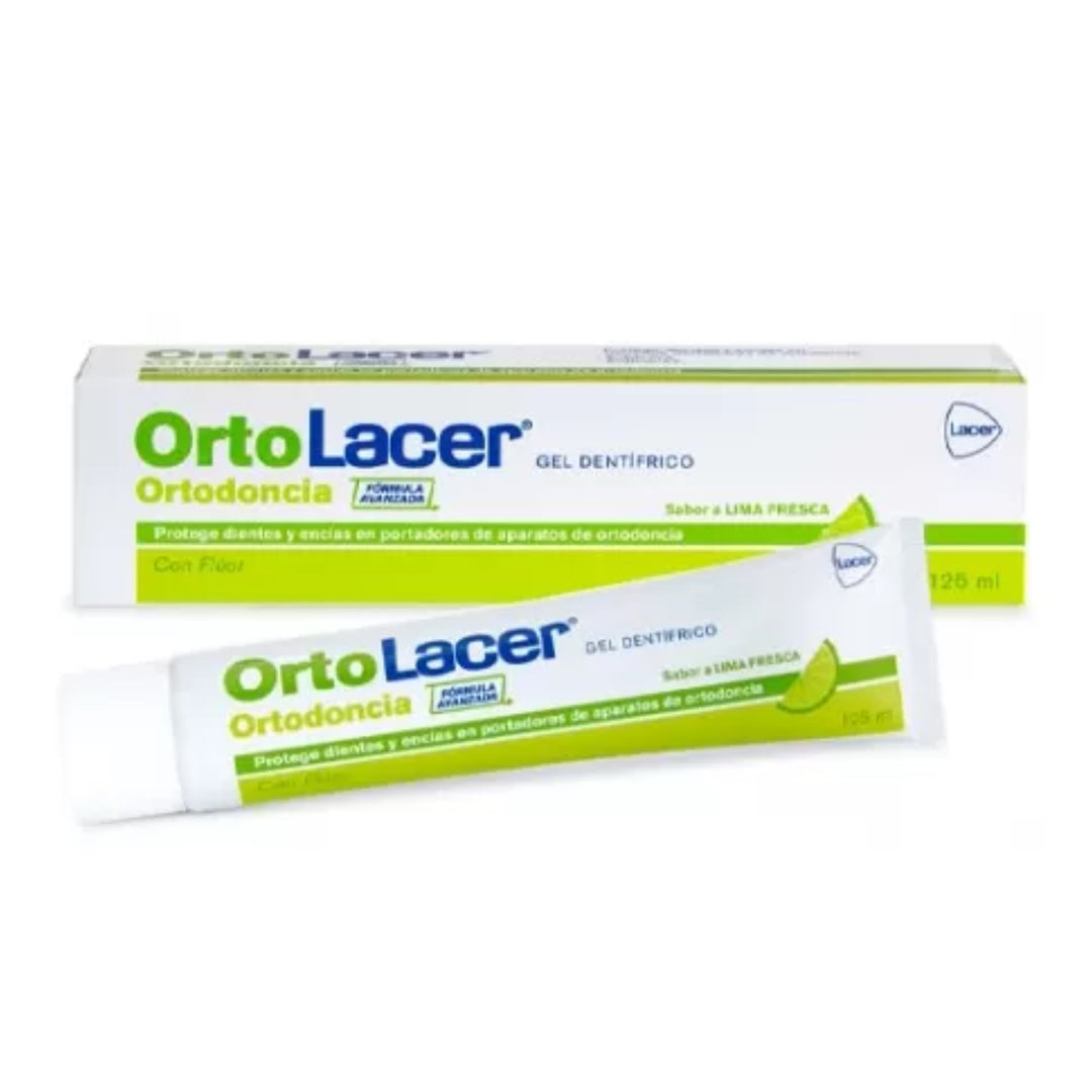 ORTOLACER GEL DENTÍFRICO LIMA FRESCA ;125 ML