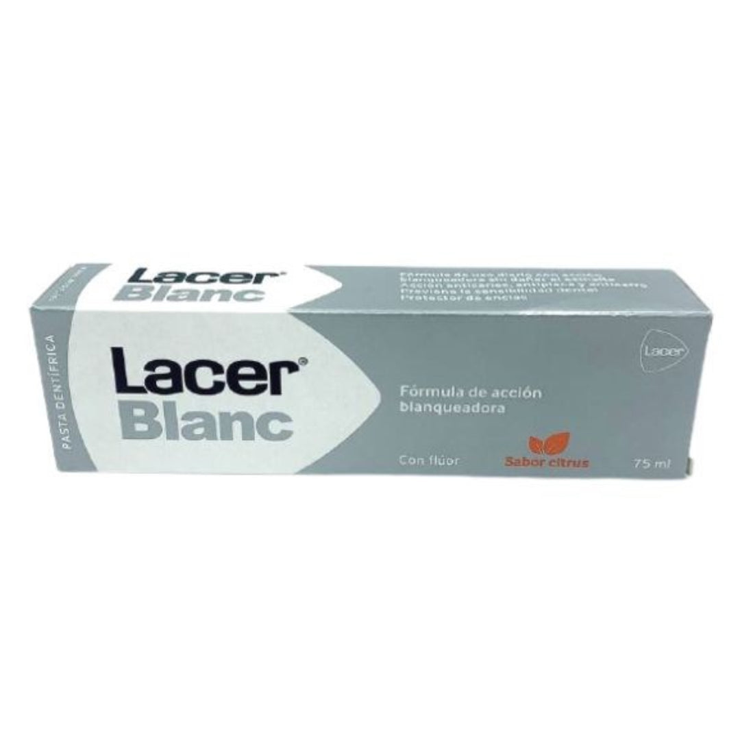 LACERBLANC PLUS BLANQUEADORA USO DIARIO PASTA DENTAL SABOR D- CITRUS;125 ML