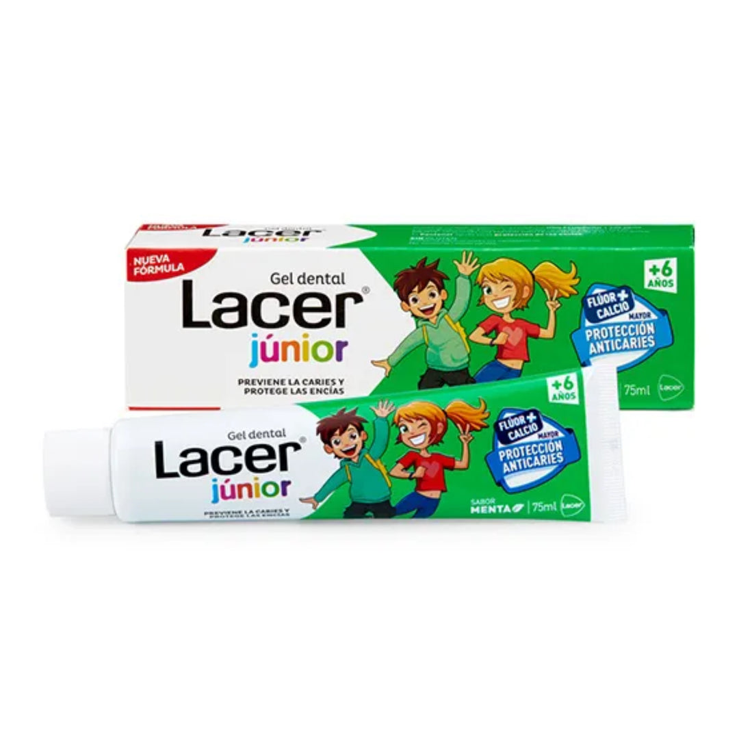 LACER JUNIOR GEL DENTAL SABOR MENTA; 75 ML
