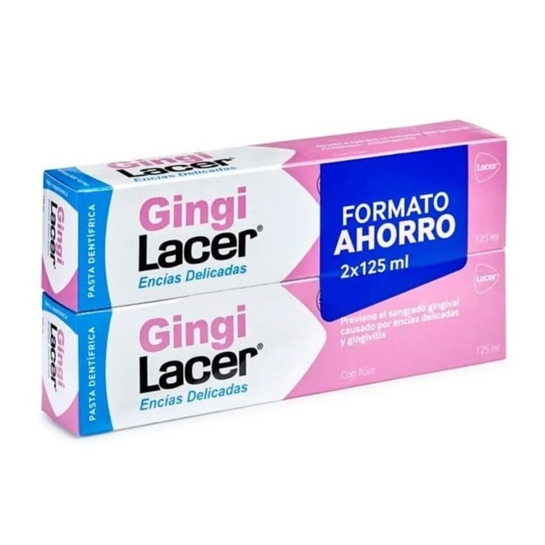 GINGILACER DUPLO PASTA DENTÍFRICA ; 2x 125 ML