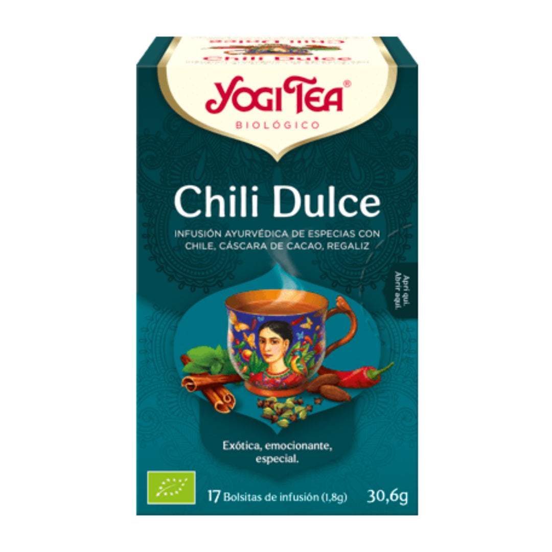 YOGI TEA CHILI DULCE ; 17 BOLSITAS