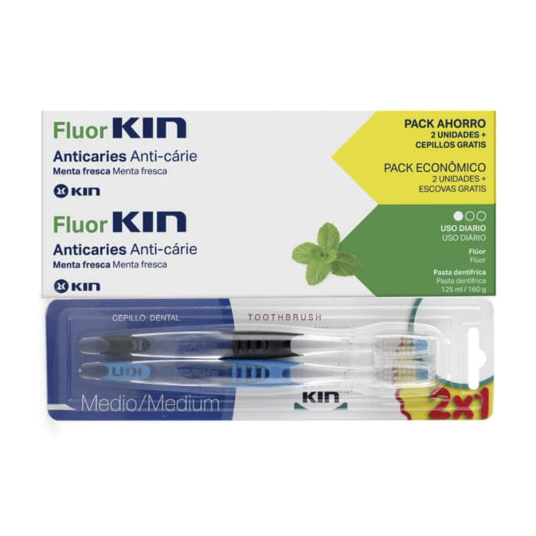 FLUOR KIN PASTA PACK AHORRO; 125MLX2