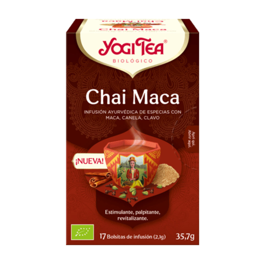 YOGI TEA CHAI MACA ; 17 BOLSITAS