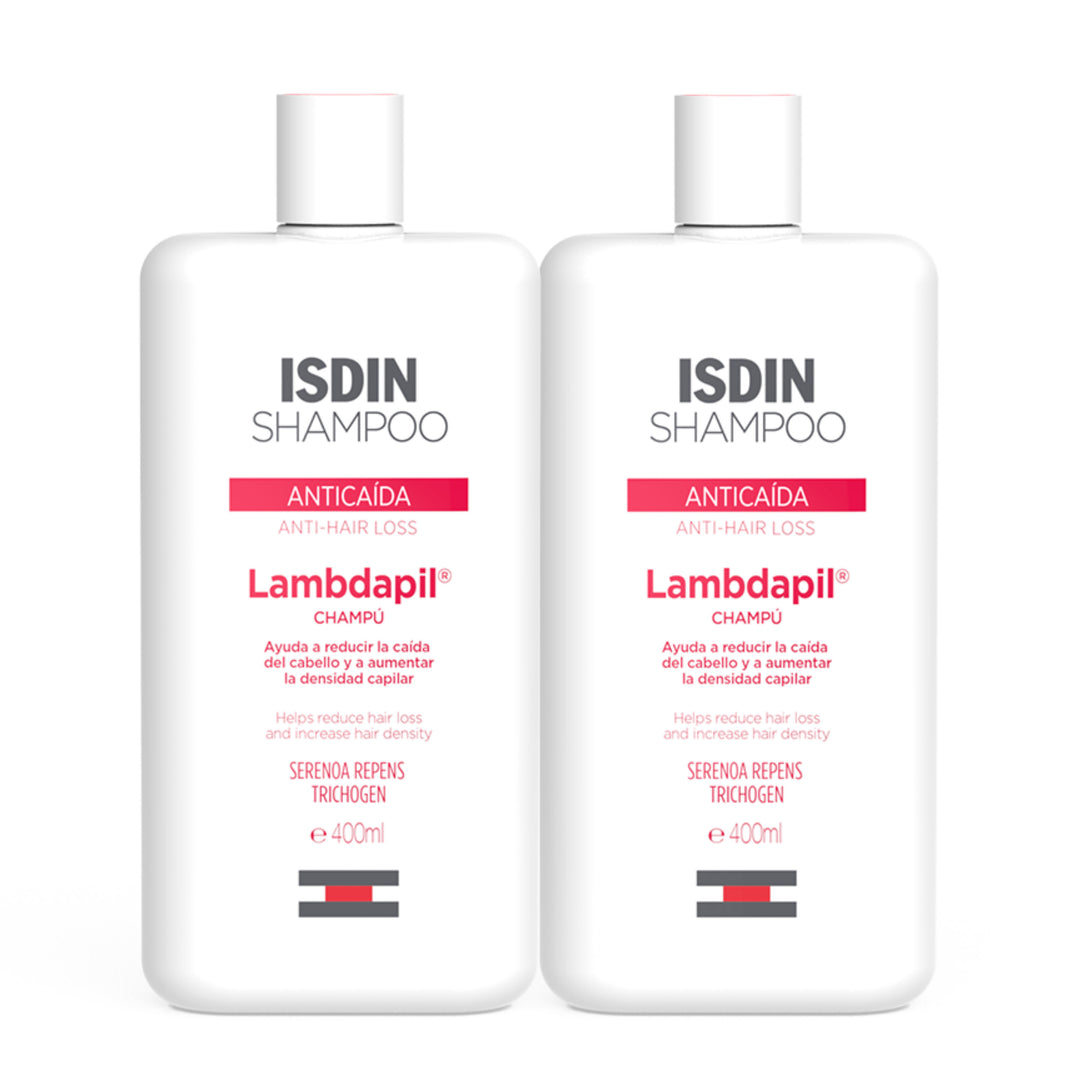 ISDIN LAMBDAPIL CHAMPU DUPLO ; 400ML 2ª UNIDAD 50% DTO