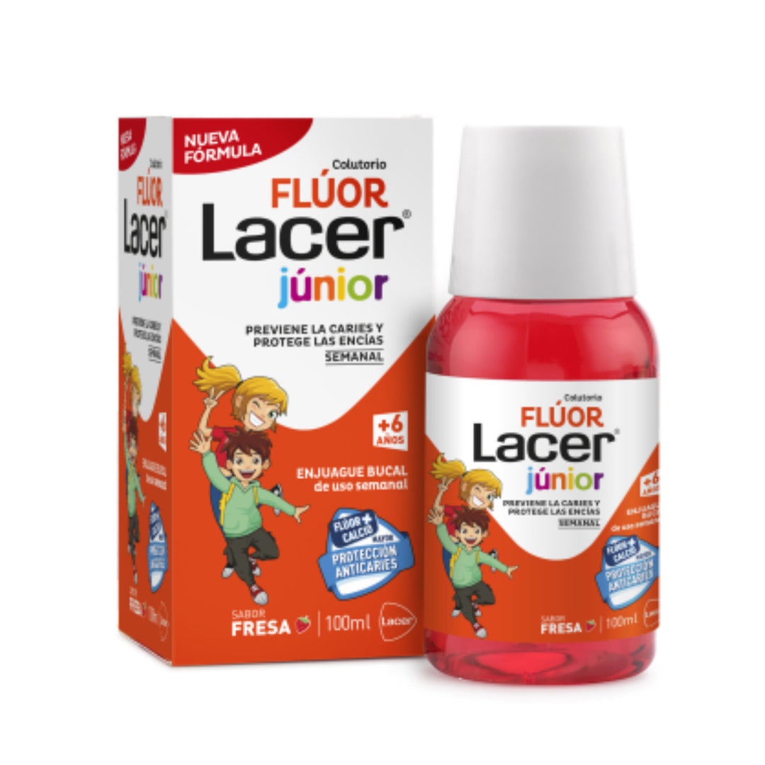 LACER COLUTORIO FLUOR SEMANAL 0,2 % SABOR FRESA;100ML