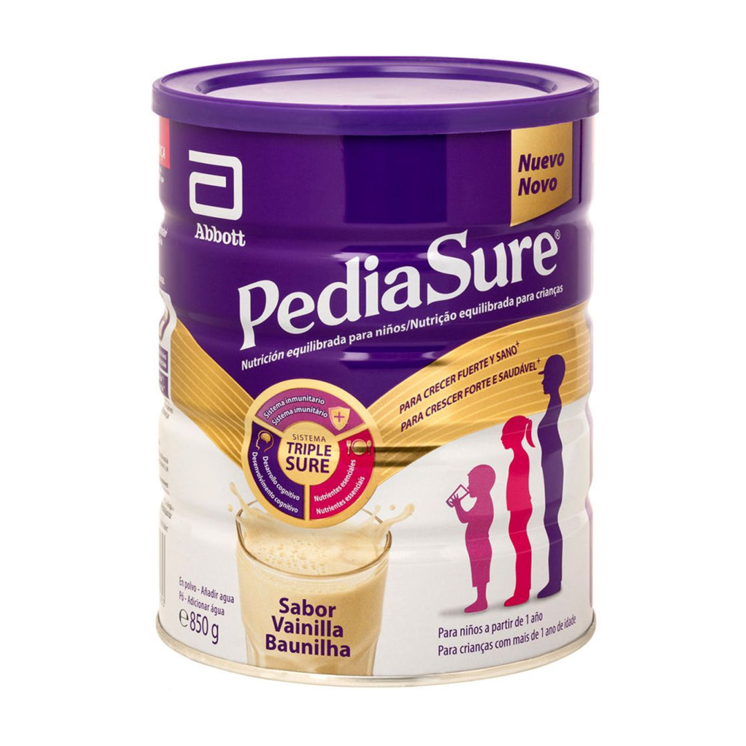 PEDIASURE POLVO 1 LATA 850 G SABOR VAINILLA