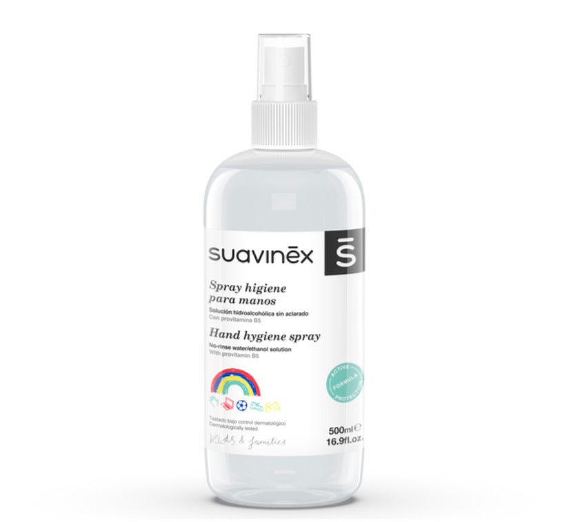 SUAVINEX SPRAY HIGIENIZANTE PARA MANOS ; 500 ML