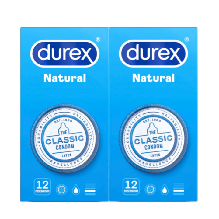 DUREX NATURAL PRESERVATIVOS DUPLO ;12X2 UNIDADES