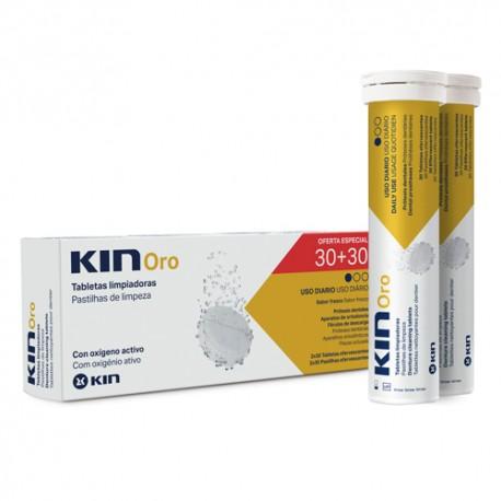 KIN ORO TABLETAS LIMPIADORAS LIMPIEZA PROTESIS DENTAL ;2X30 TABLETAS