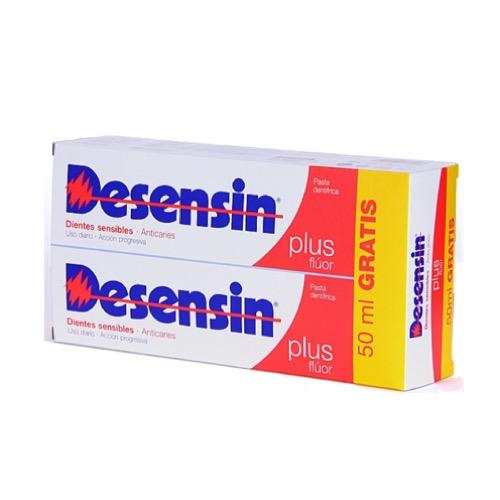 DESENSIN PLUS PACK PASTA DENTAL; 2 X 150 ML