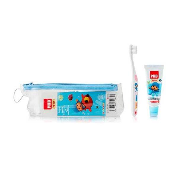 PHB KIT DENTAL NECESER PLUS PETIT GEL Y CEPILLO