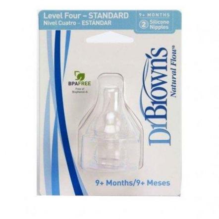 DR BROWN´S TETINA SILICONA BOCA ANCHA OPTIONS+ NATURAL FLOW CEREALES 2 U