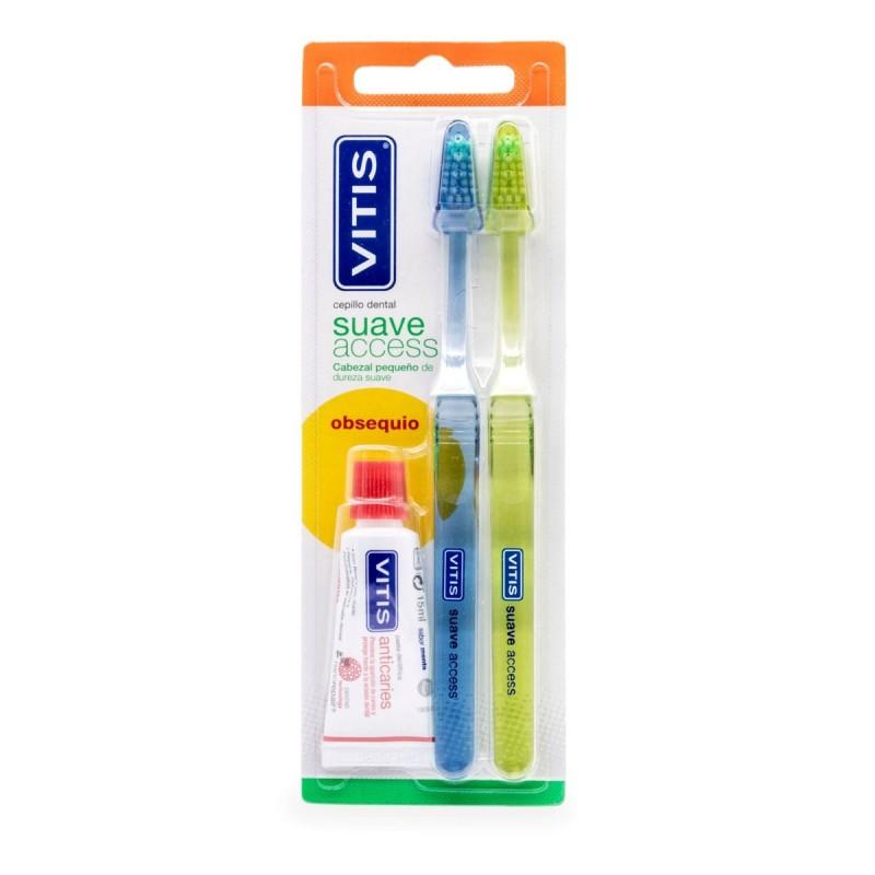 VITIS CEPILLO DENTAL ADULTO ACCESS SUAVE BLISTER 2 U
