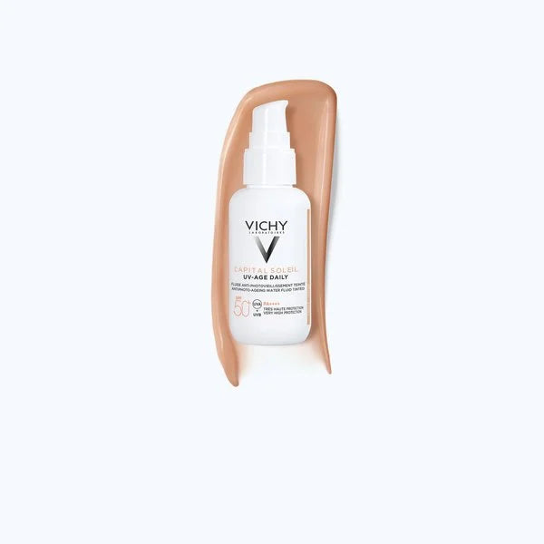 VICHY CAPITAL SOLEIL UV AGE DAILY SPF 50+ COLOR TONO CLARO ; 40ML