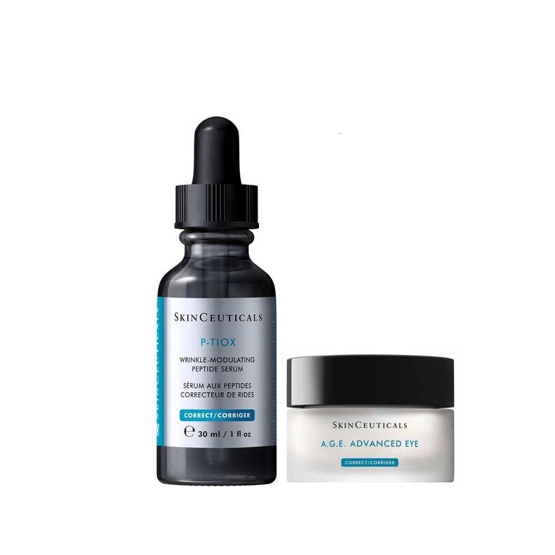SKINCEUTICALS PROTOCOLO ARRUGAS Y GLASS SKIN ( P-TOX + AGE ADVANCED EYE)