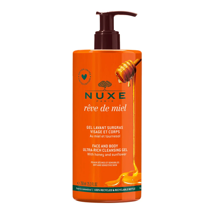 NUXE REVE DE MIEL GEL DE DUCHA ROSTRO Y CUERPO 750 ML