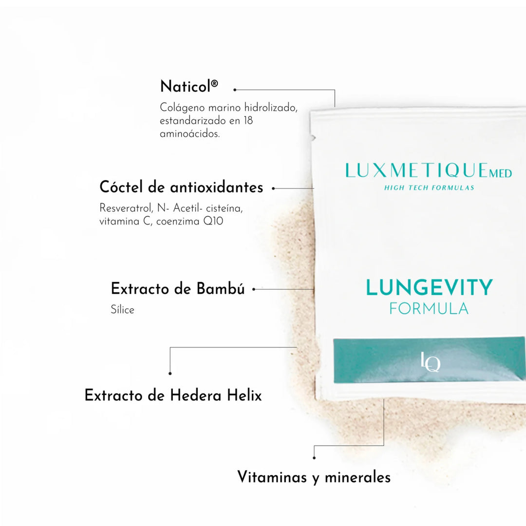 LUXMETIQUE MED LUNGEVITY FORMULA 20 SOBRES