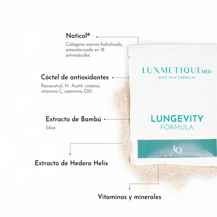 LUXMETIQUE MED LUNGEVITY FORMULA 20 SOBRES