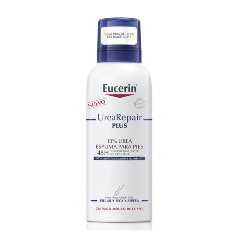 EUCERIN UREAREPAIR PLUS 10% UREA ESPUMA PARA PIES; 150ML