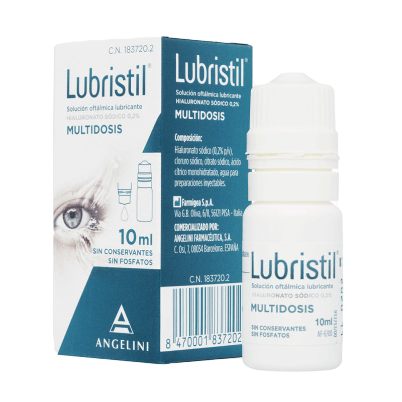 LUBRISTIL SOLUCIÓN OFTÁLMICA MULTIDOSIS ; 10 ML
