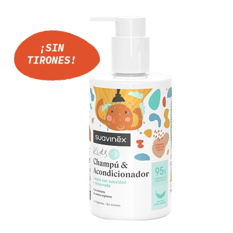 SUAVINEX KIDS CHAMPU & ACONDICIONADOR ; 300 ML