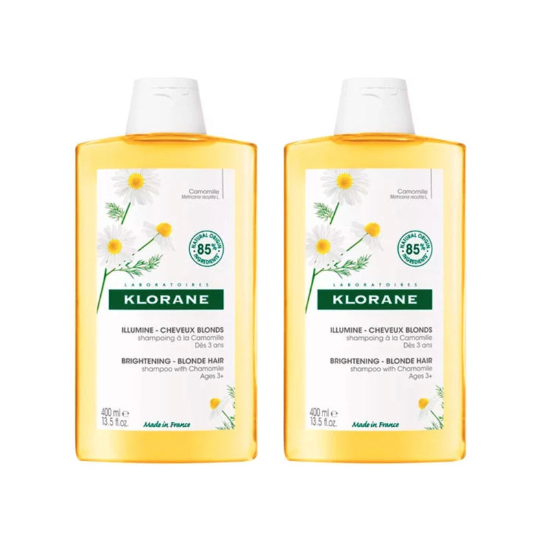 KLORANE DUPLO CHAMPU A LA CAMOMILA; 2x400ML