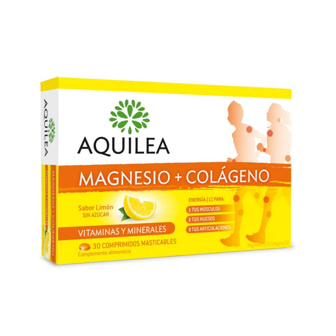 AQUILEA MAGNESIO + COLAGENO  30 COMPRIMIDOS MASTICABLES
