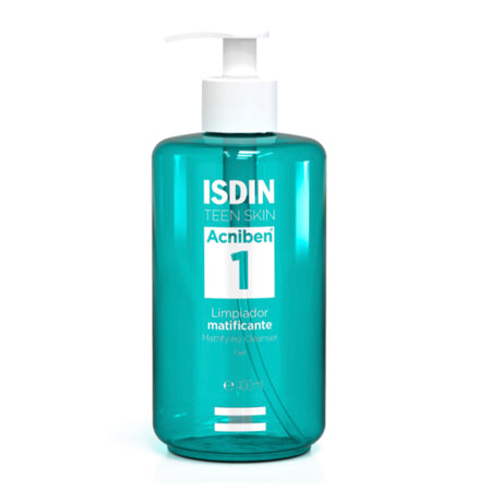ISDIN TEEN SKIN ACNIBEN GEL LIMPIADOR MATIFICANTE ; 400 ML