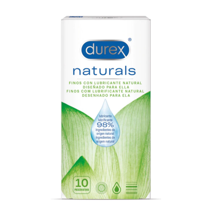 DUREX NATURALS PRESERVATIVOS ; 10 UNIDADES