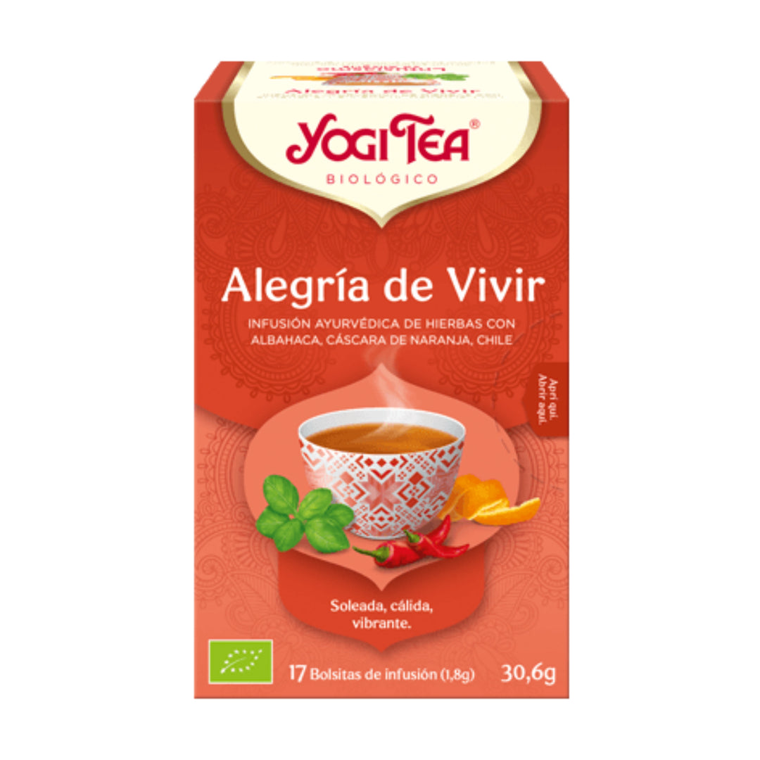 YOGI TEA ALEGRIA DE VIVIR ; 17 BOLSITAS