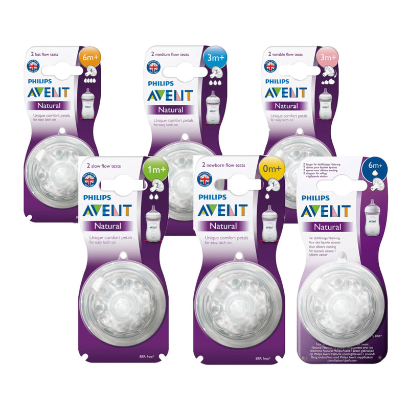 AVENT TETINA NATURAL FLUJO MEDIO ; 2 UNID