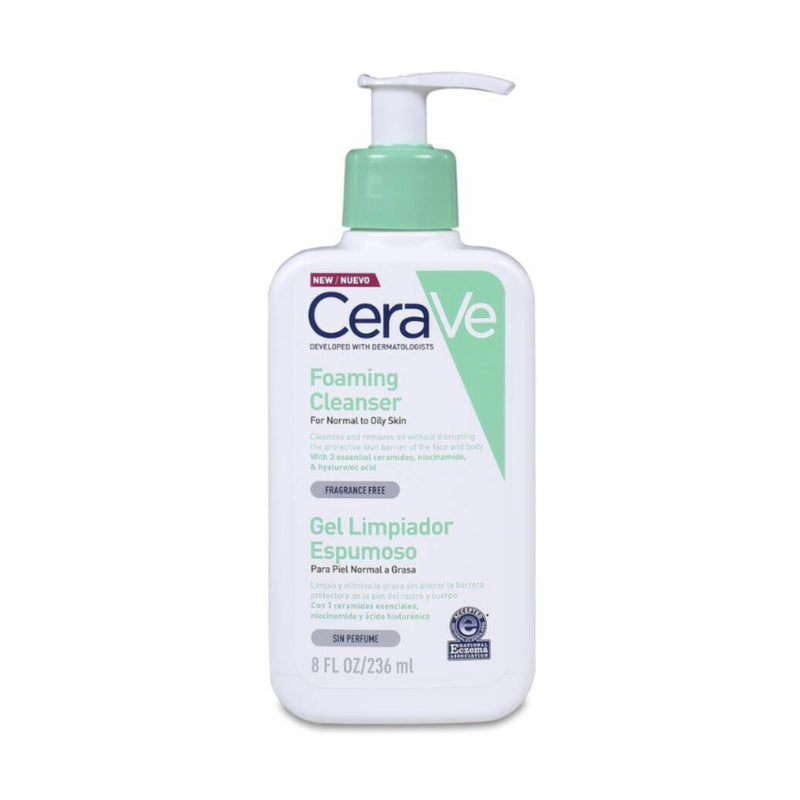 CERAVE GEL LIMPIADOR ESPUMOSO ; 236 ML