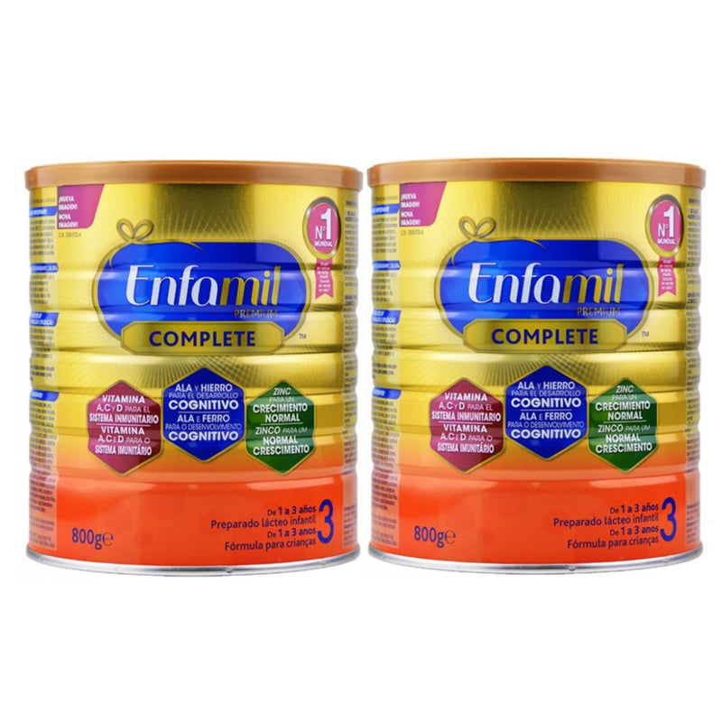 ENFAMIL 3 PREMIUM DUPLO LECHE CRECIMIENTO ; 2x800 GR