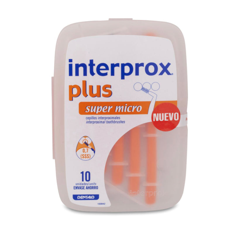 INTERPROX CEPILLO ESPACIO INTERPROXIMAL PLUS SUPER MICRO ENVASE AHORRO; 10 U